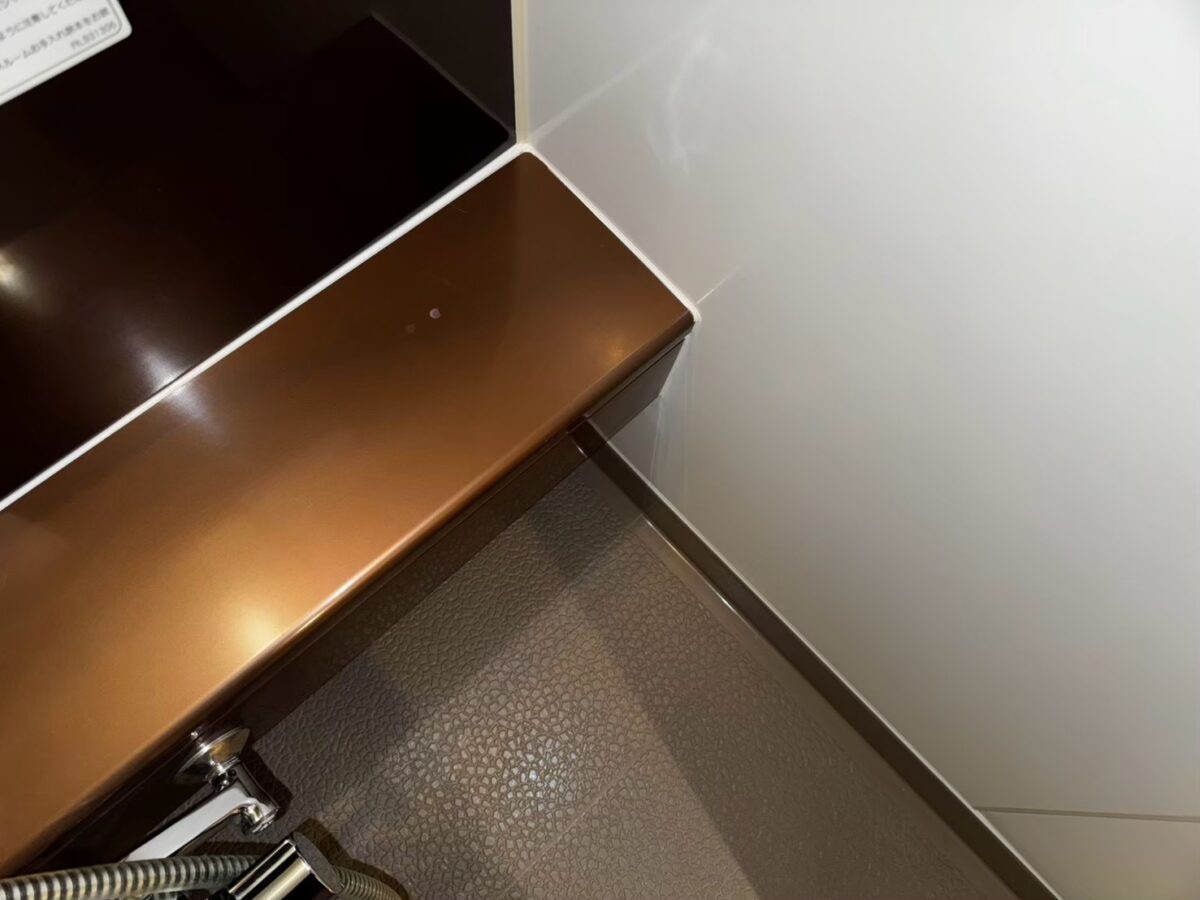 施工後 打ち替えたコーキングの仕上がり
